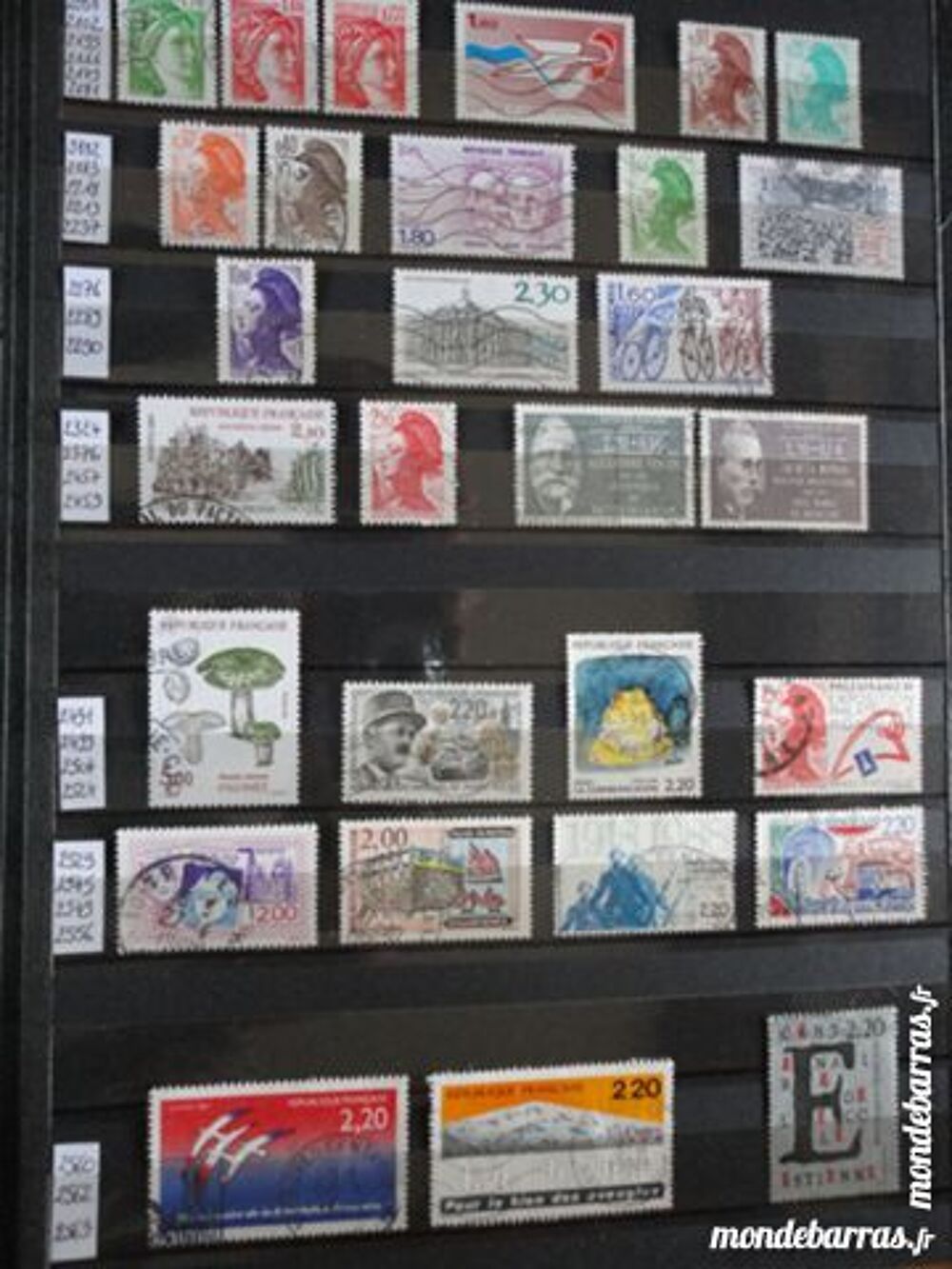 timbres fran&ccedil;ais oblit&eacute;r&eacute;s n&deg; et c&ocirc;te t11 Sports