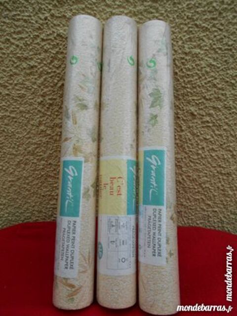 3 ROULEAUX PAPIER PEINT  Grantil  12 Dammarie-les-Lys (77)