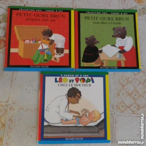 LOT 3 LIVRES PETIT OURS BRUN et LEO ET POPI 2 Attainville (95)