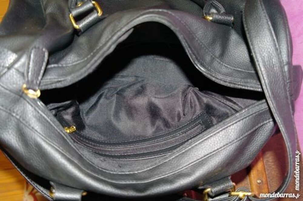Sac &agrave; main noir Maroquinerie
