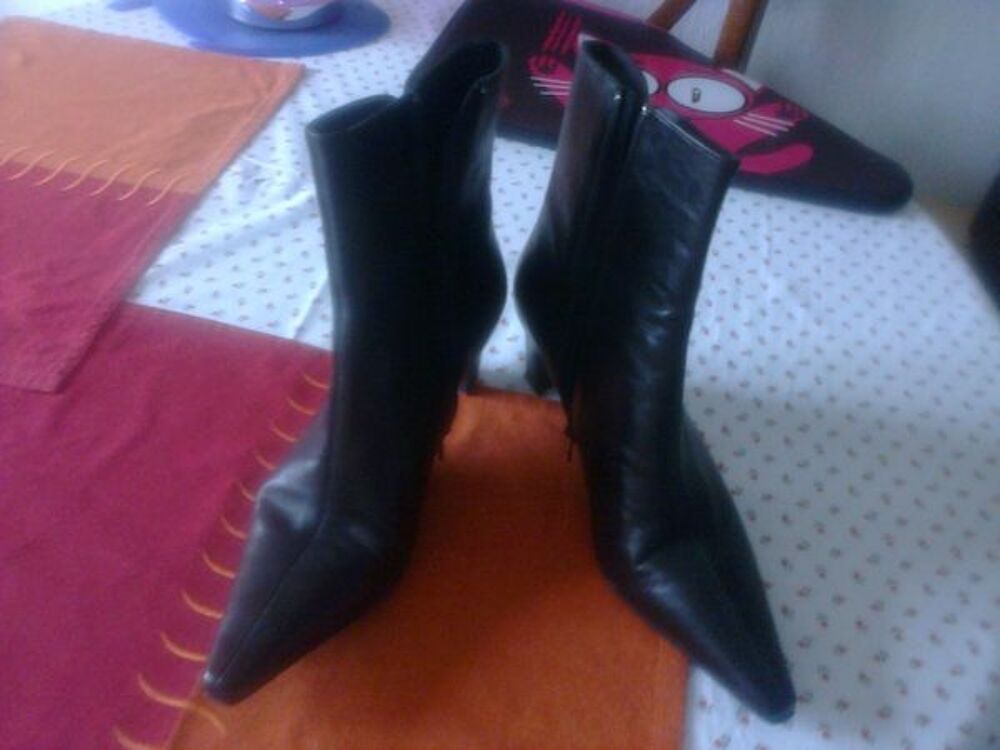 Bottines noires taille 38.5 femme Chaussures