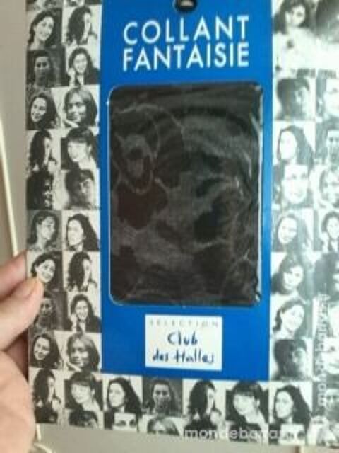 LINGERIE COLLANT FANTAISIE NOIR motif dentelle T2 4 Saint-Martin-au-Lart (62)