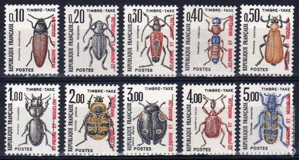 Timbres taxe France N&deg; 82 &agrave; 91 NEUFS** 