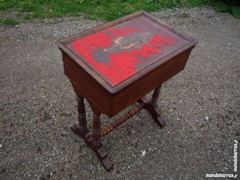 Travailleuse acajou Napolon III/table de nuit 115 Castres (81)