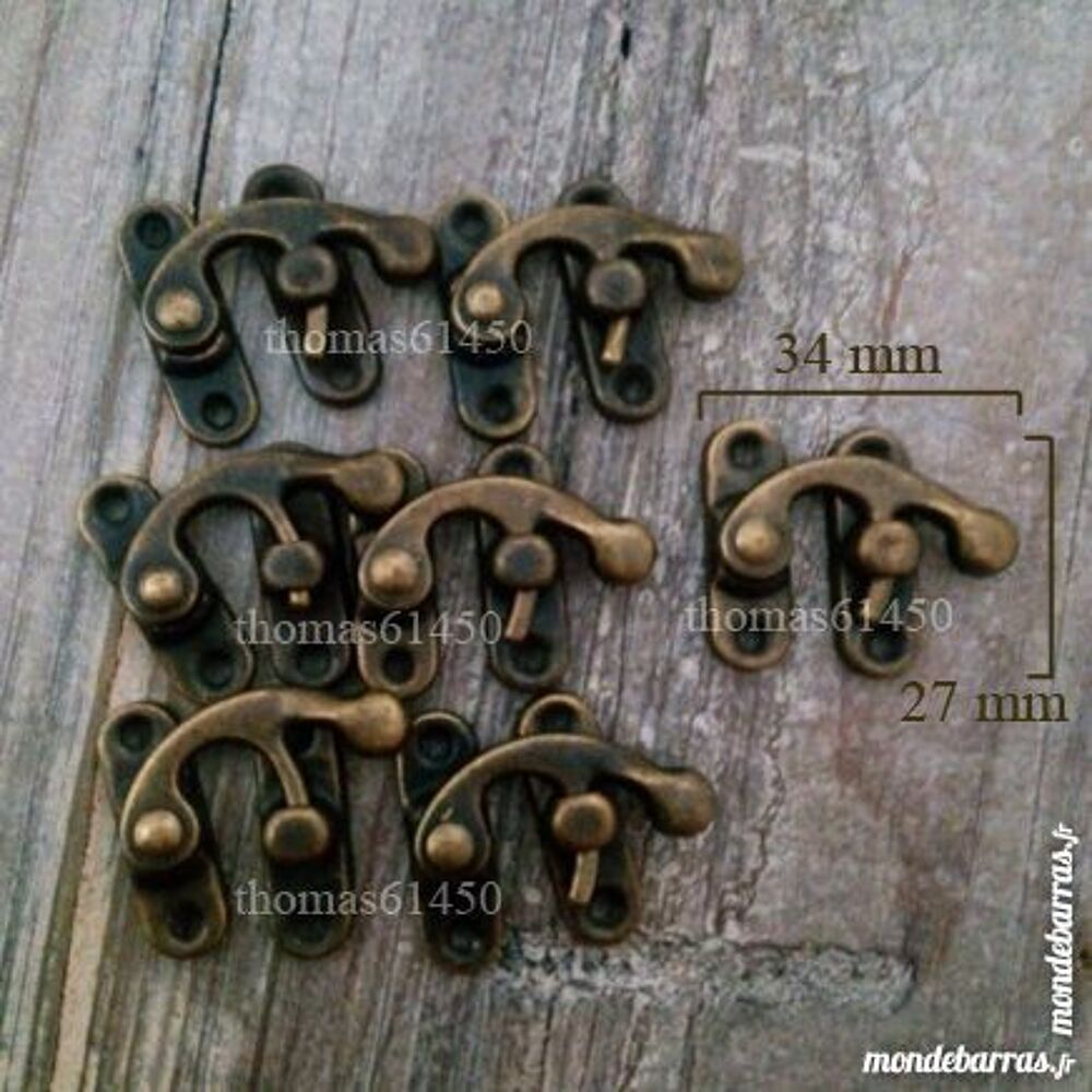 10x FERMOIR LAITON SWING SERRURE LOQUETEAU VERROU Bricolage
