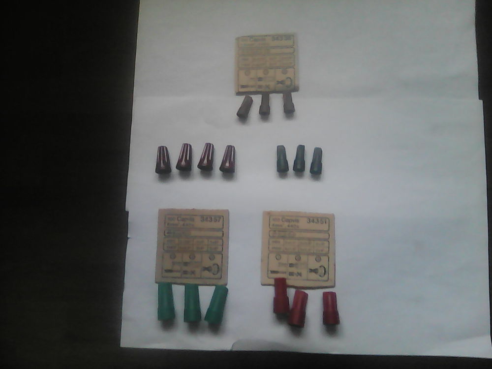 Capuchons capvis Legrand connections sans vis . Bricolage