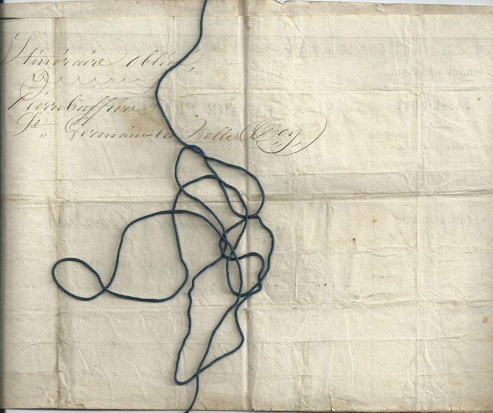  passeport sous l'empire fran&ccedil;ais , haute vienne , 1856 