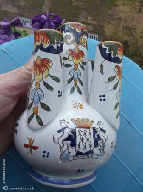Vase faience de Desvres Boulogne type Pique fleurs 55 Montargis (45)