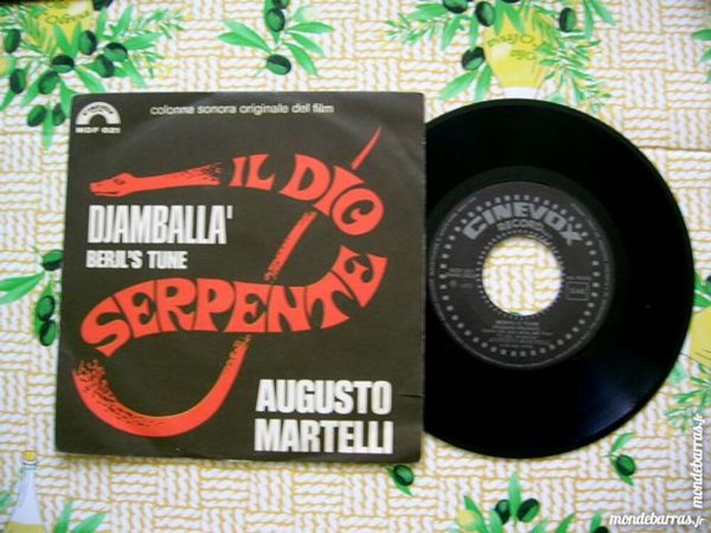 45 TOURS AUGUSTO MARTELLI Djamballa' - BOF CD et vinyles
