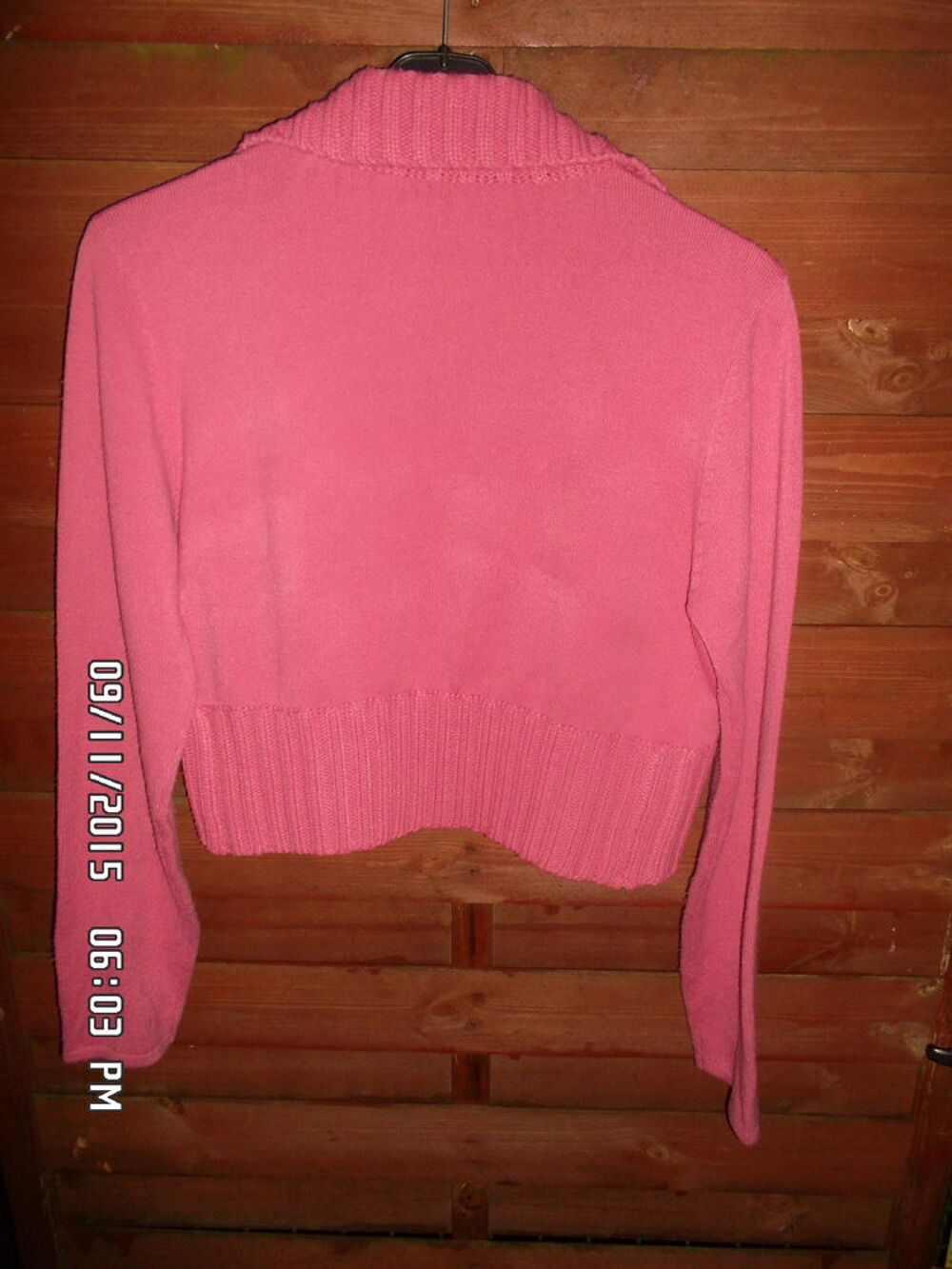 GILET BOLERO ROSE T.3*JUSTE 3E*KIKI60230 Vêtements