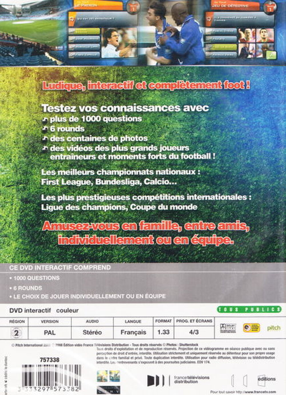 DVD jeu PC Goal quiz interactif pour les fans de foot NEUF
Consoles et jeux vidéos