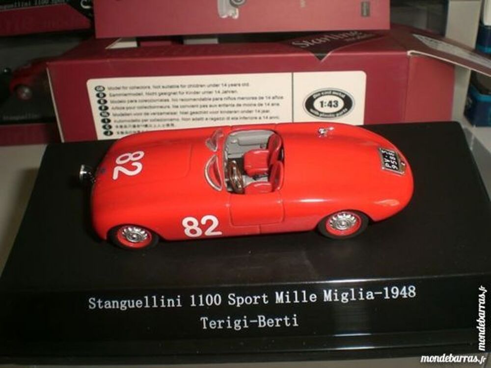 Stanguellini 1100 n&deg;82 MilMil 1948 1/43 Starl.Neuf Jeux / jouets
