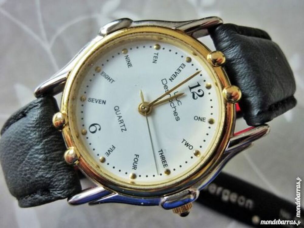 Luc Desroches montre chiffres en lettres LUD0003 Bijoux et montres