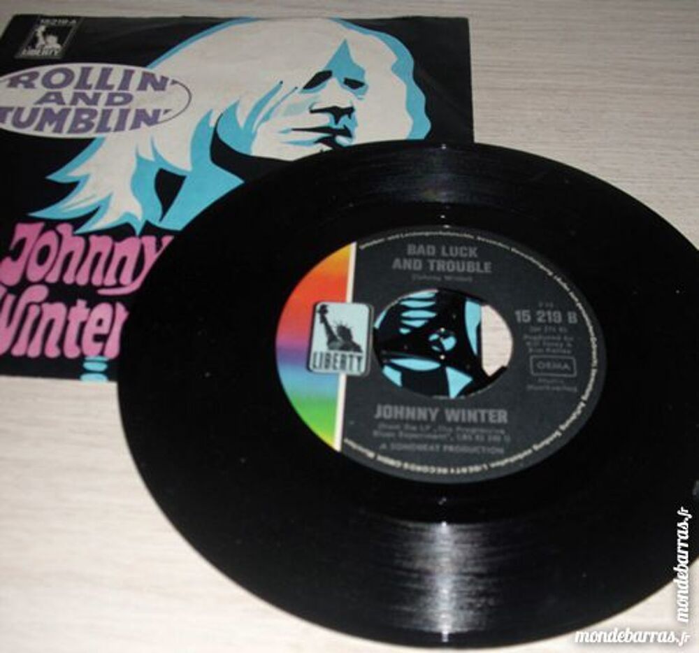 Disque Vinyl rare 'JOHNNY WINTER' CD et vinyles