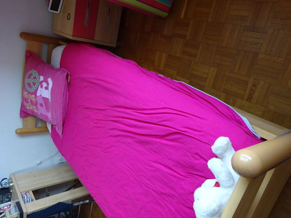 LIT &amp; MATELAS GAUTIER + COUETTE &amp; HOUSSE Meubles