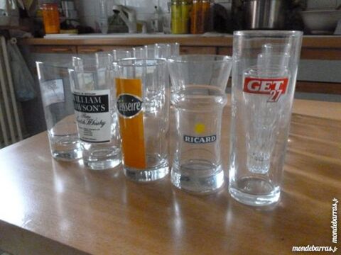 Verres publicitaires et autres x 16 20 Thiais (94)