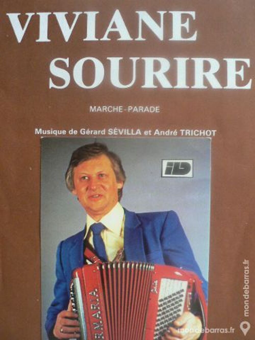 Accordeon: VIVIANE SOURIRE de ANDRE TRICHOT Instruments de musique