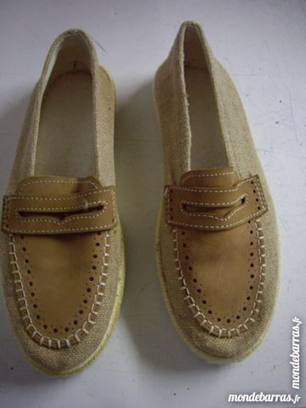 Mocassins en paille HOMME pt 39/40 - neufs- Chaussures