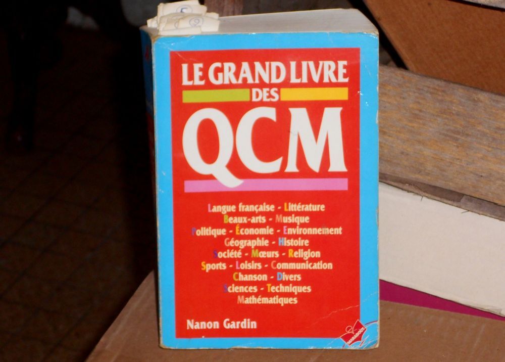 Le grand livre des QCM Nanon Gardin (Marabout) Livres et BD