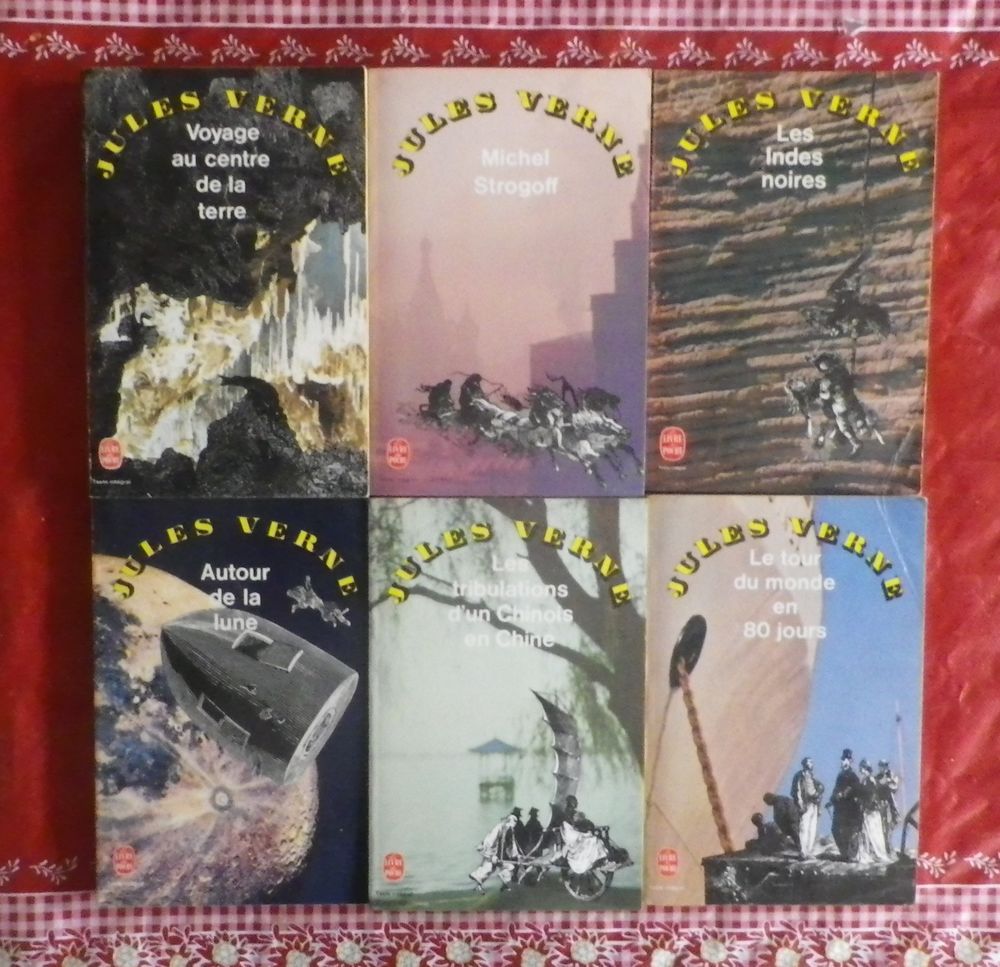 LOT DE 6 ROMANS DE JULES VERNE (ou &agrave; l'unit&eacute;) Livres et BD