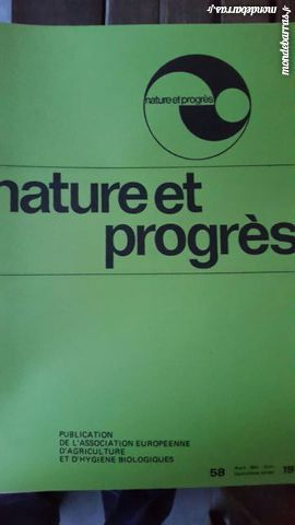 collection Magazine Nature et Progr&egrave;s 