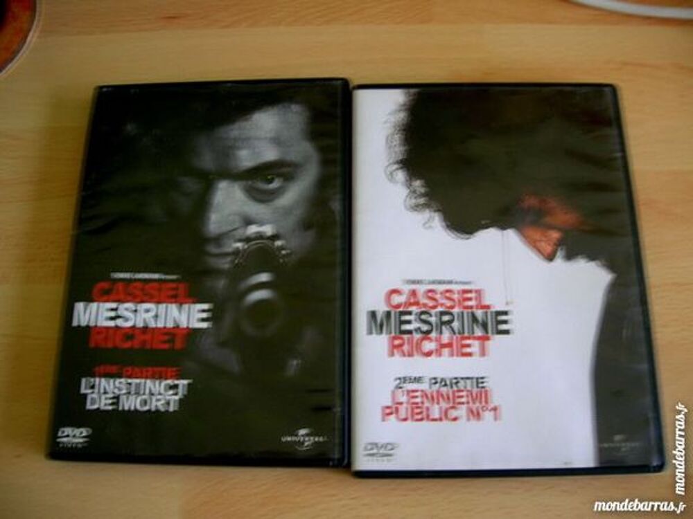 2 DVD MESRINE L'instinct de mort + L'ennemi public DVD et blu-ray