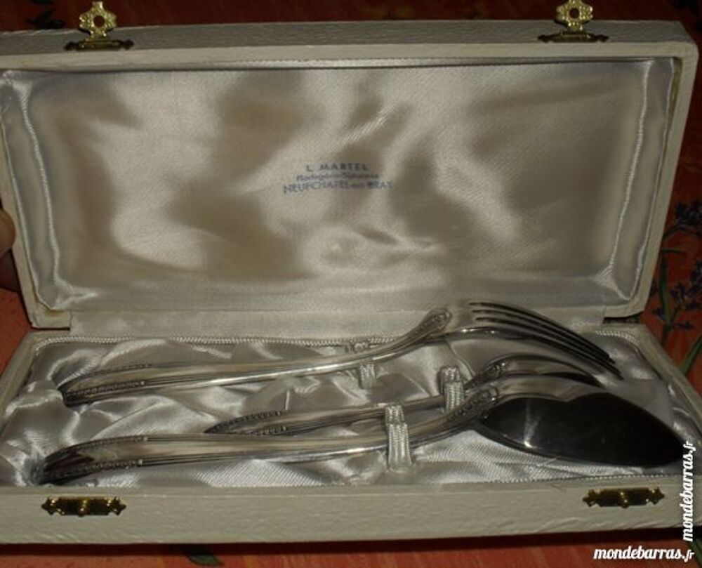 Coffret de 3 couverts en M&eacute;tal Argent&eacute; Cuisine