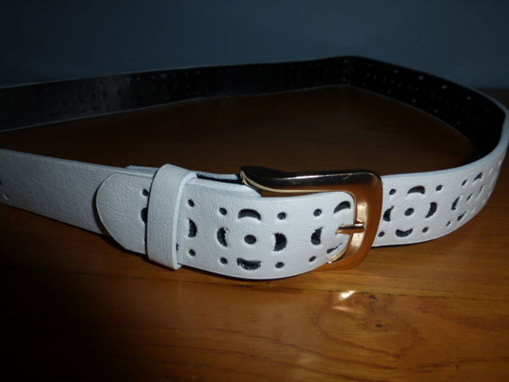 CEINTURE blanche L 101 cm (femme) Maroquinerie