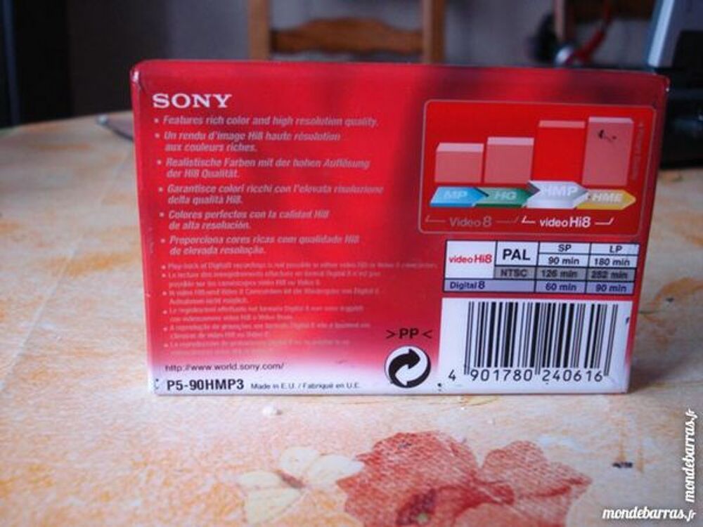 CASSETTES VIDEO CAMESCOPES 8 ET HI 8 mm Photos/Video/TV