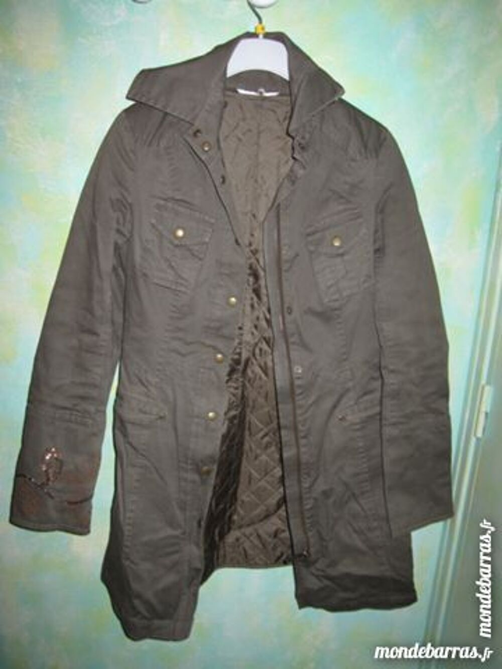 Veste longue Promod 36 KAKI femme Vêtements