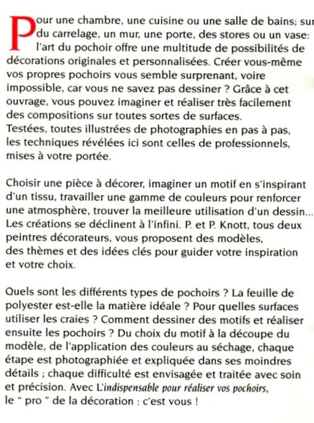 PEINTURE - la d&eacute;co au POCHOIR / prixportcompris Livres et BD