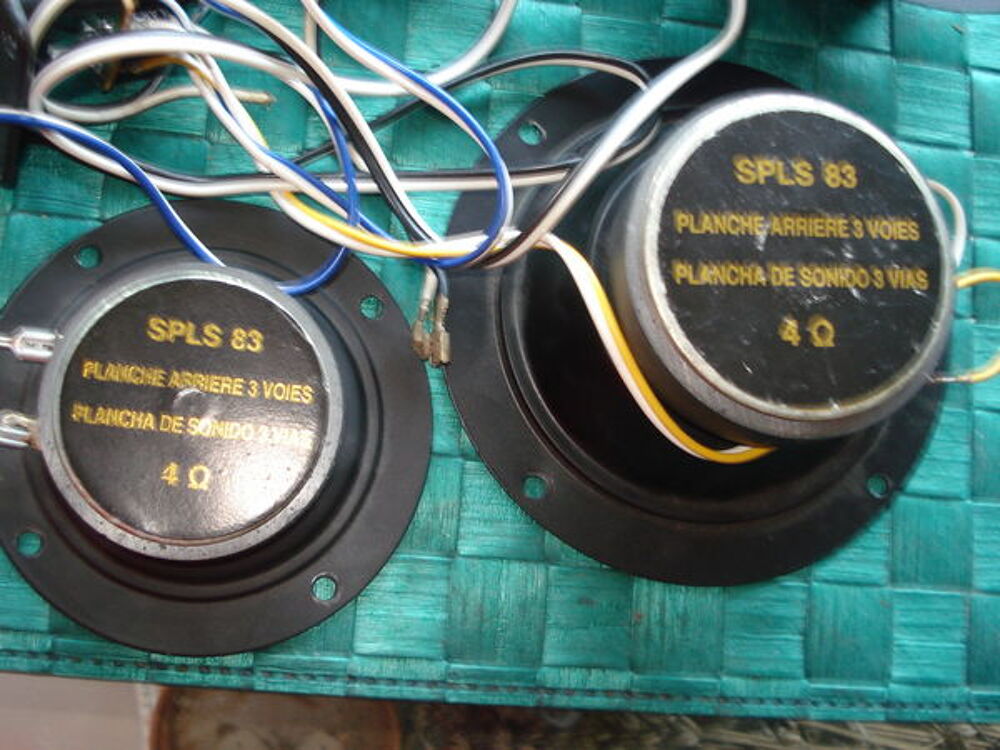 Lot de 4 haut-parleurs sono -- 4 ohms-3 voies MARQUE SPLS Audio et hifi