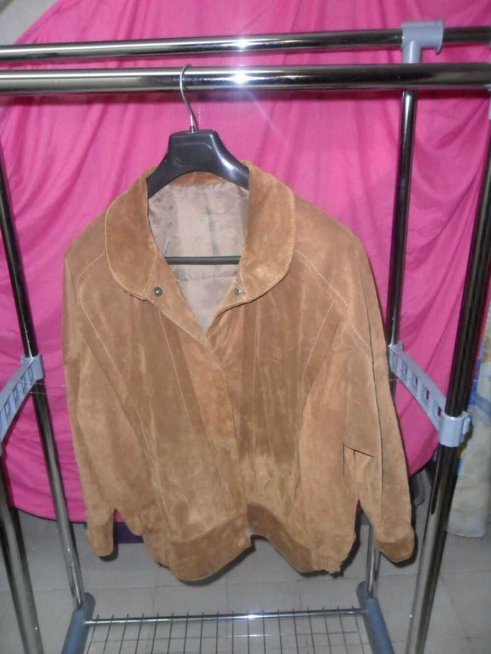 VESTE DAIM BRUN CLAIR Vêtements