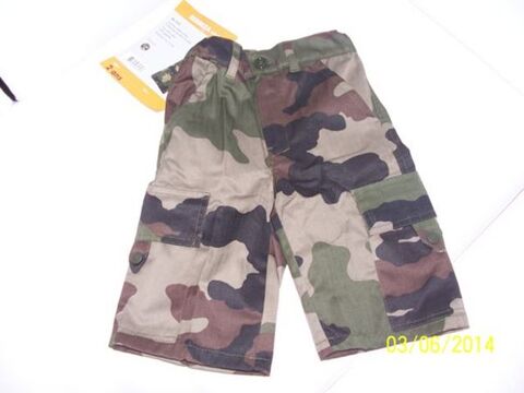 BERMUDA ENFANT ARMEE FRANCAISE CAM CE 10 Les �glisottes-et-Chalaures (33)