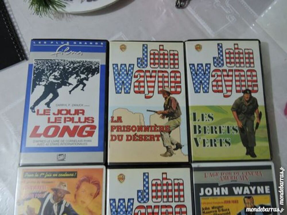 Cassettes VHS John Wayne DVD et blu-ray
