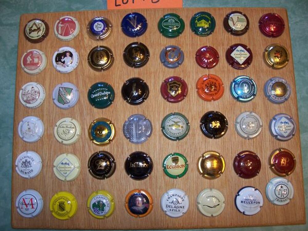 Lot n&deg;13 de 48 capsules de collection champagne 