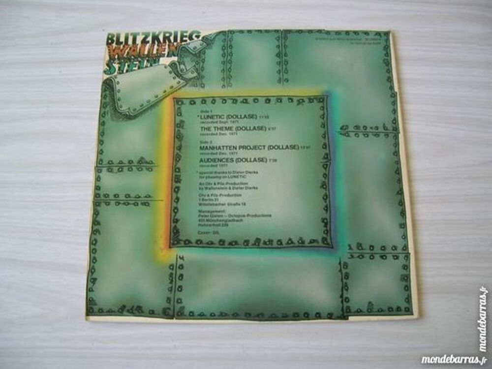 33 TOURS WALLENSTEIN Blitzkrieg - ORIGINAL CD et vinyles