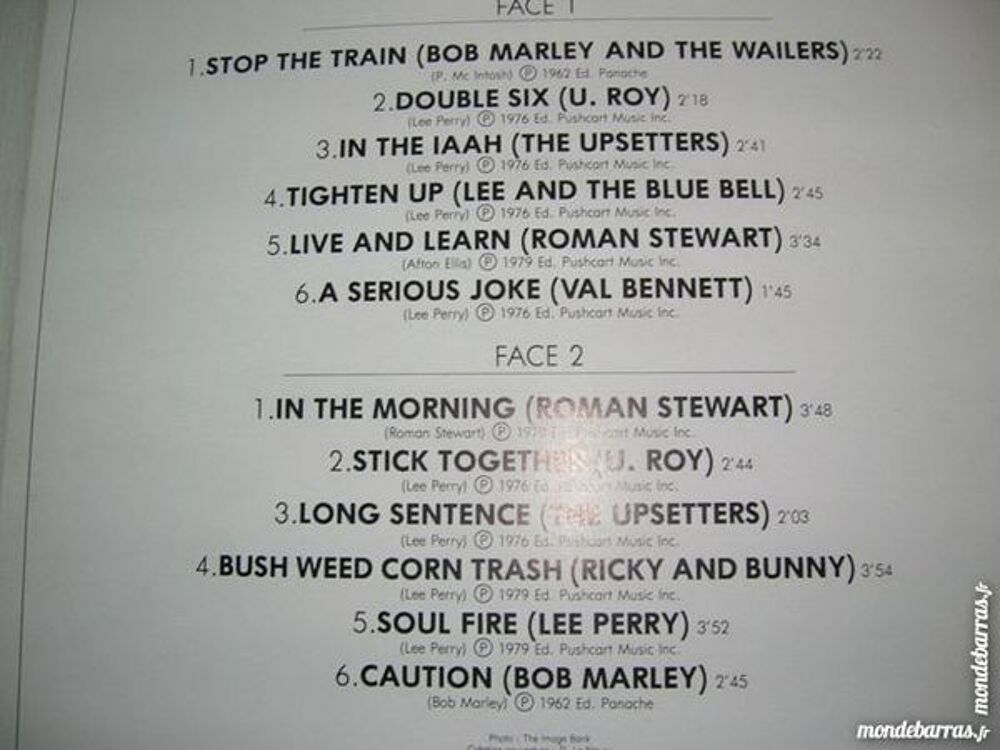 33 TOURS REGGAE COMPILATION avec Bob Marley, Upse CD et vinyles