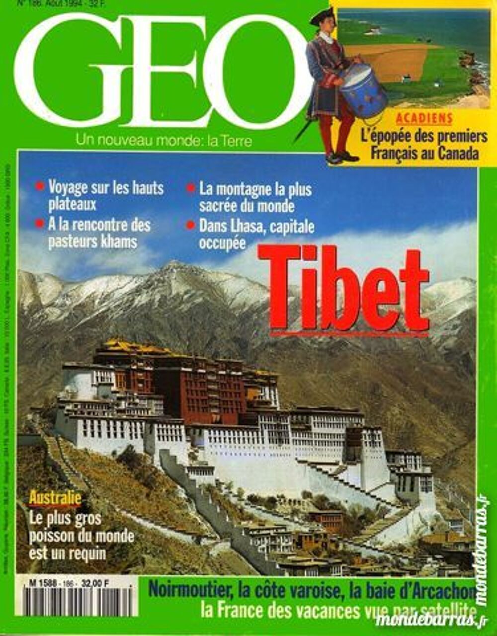 TIBET - LHASSA - LADAKH - GEO / les-livres-de-jac Livres et BD