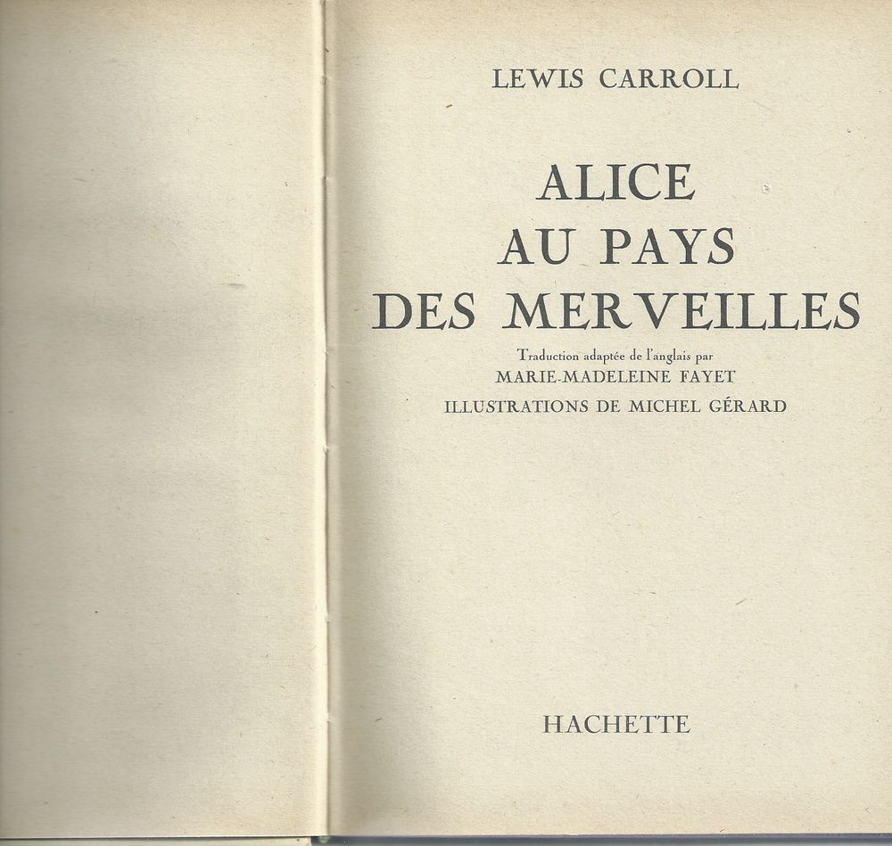 1 livre , alice au pays des merveilles 1950 Livres et BD