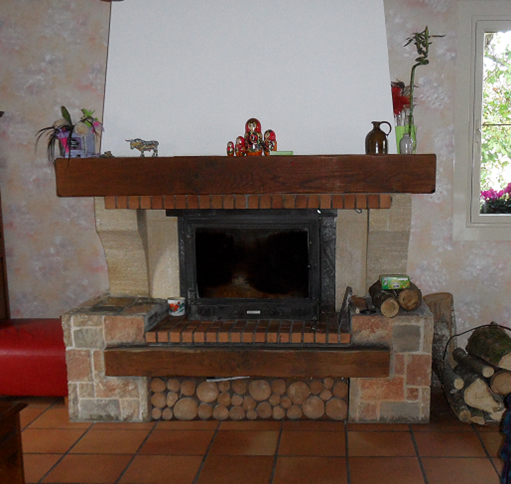 Chemin&eacute;e Philippe insert fonte 3 vitres Radiante 650 Décoration