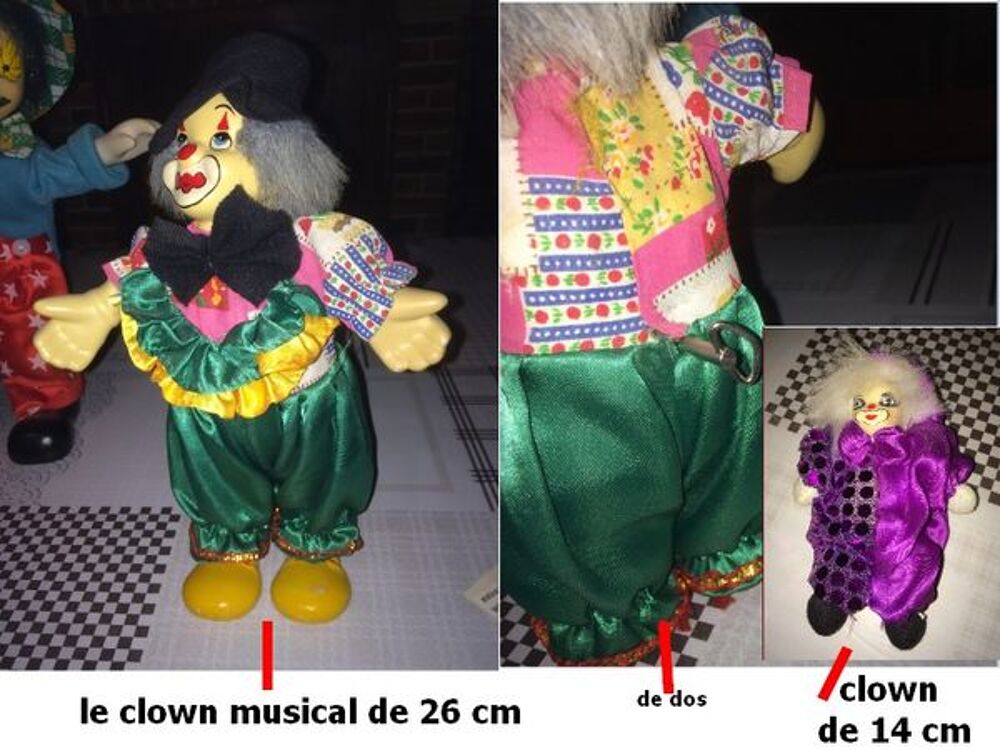 
Lot de 7 clowns en porcelaine 