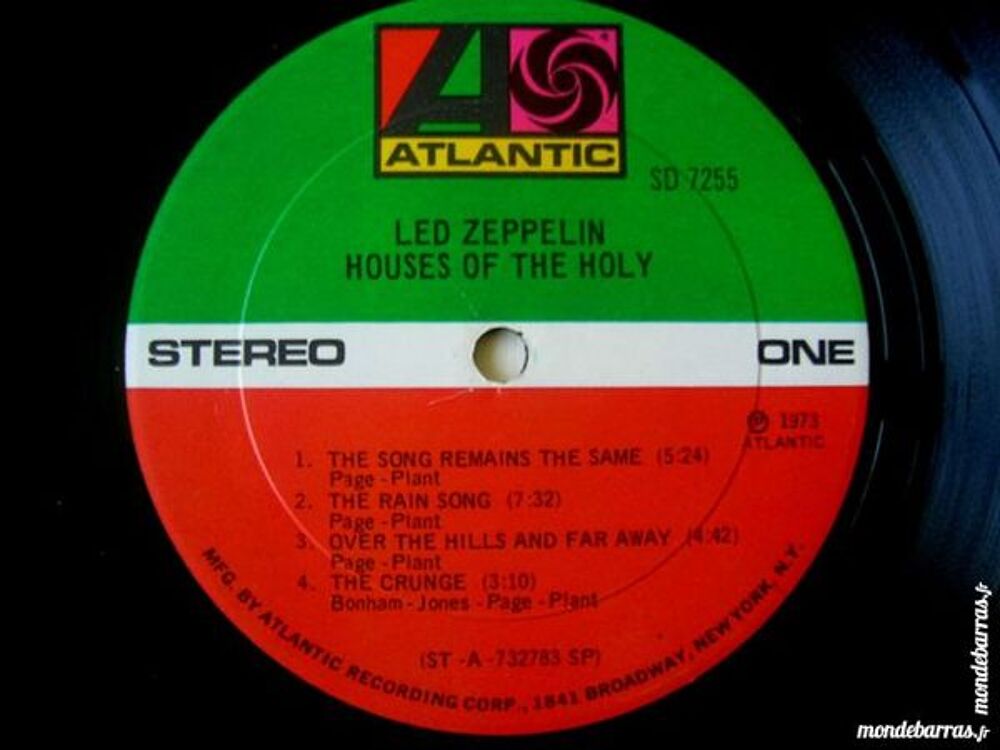 LED ZEPPELIN HOUSES OF THE HOLY - Original USA CD et vinyles