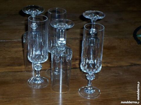6 verres cristal arques 10 Appenai-sous-Bellême (61)