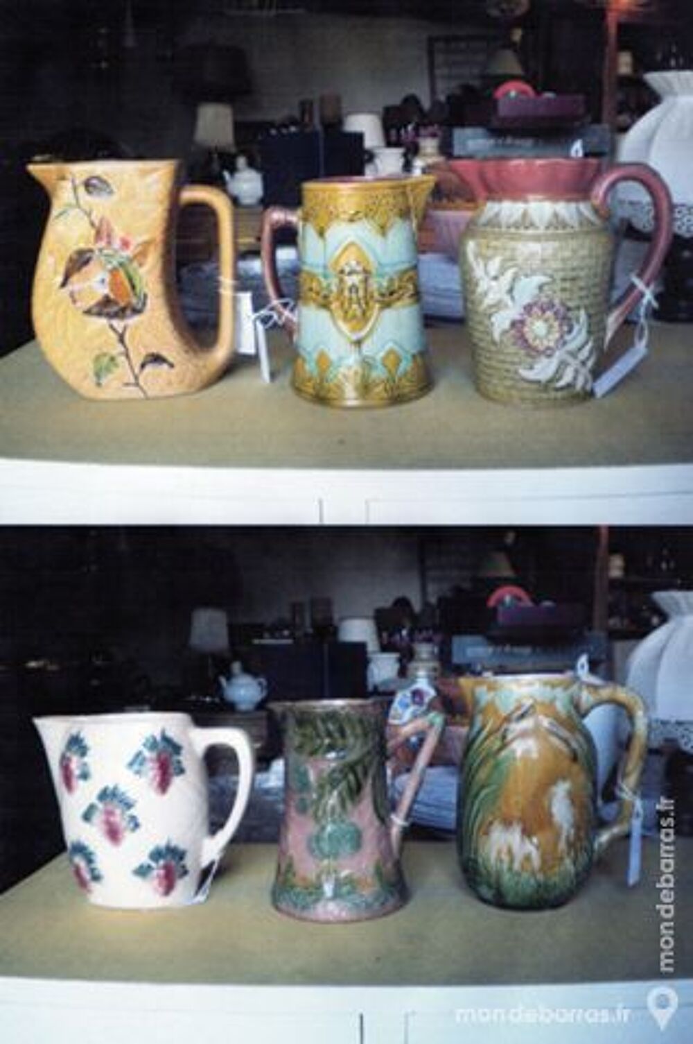 collection de pichets barbotinne Décoration