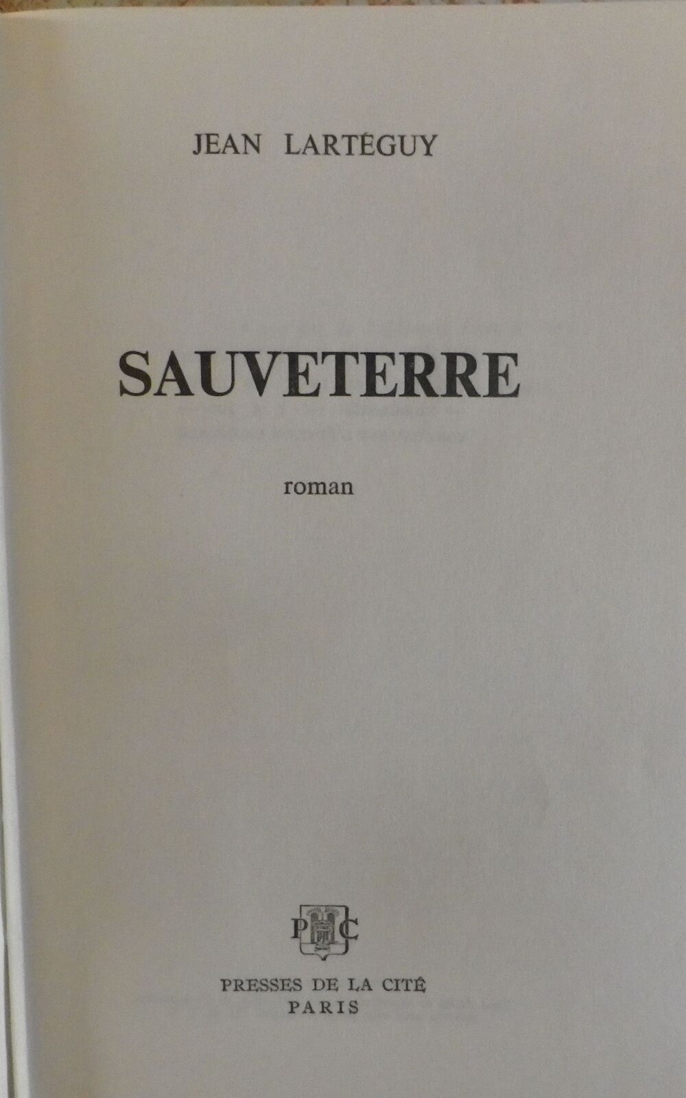 SAUVETERRE de Jean Lart&eacute;guy Livres et BD