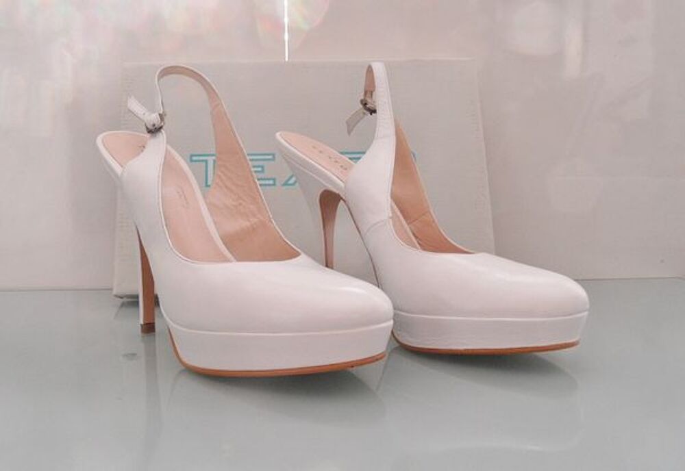 CHAUSSURES ESCARPINS FEMME TEXTO T38 CUIR TALONS HAUTS tbe.. Chaussures