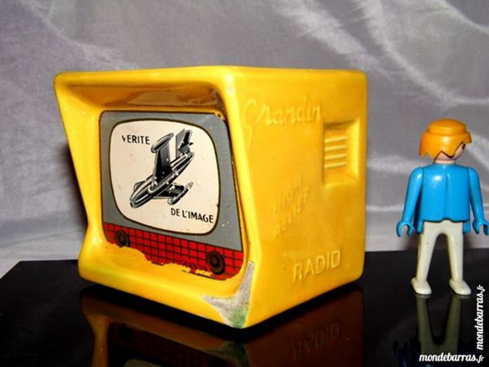 Faience publicitaire T&eacute;l&eacute;vision ann&eacute;es 60 vintage Décoration