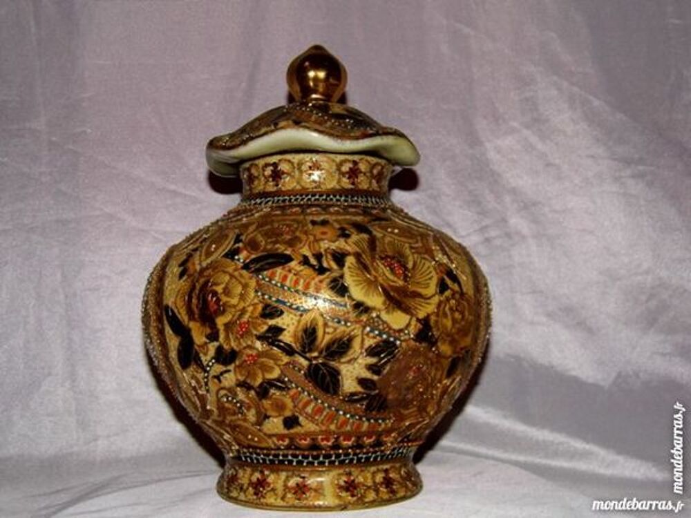 VASE SATSUMA BONBONNIERE URNE DRAGEOIR POT Décoration