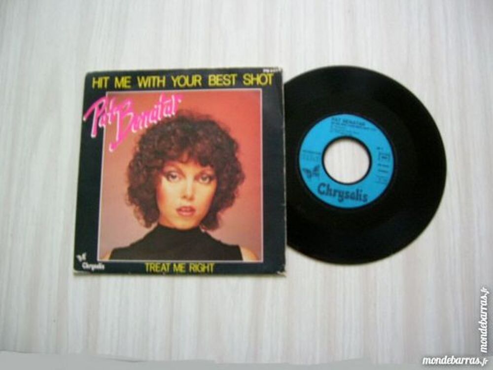 45 TOURS PAT BENATAR Hit me with your best shot CD et vinyles